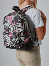 Rugzak 1 Compartiment Roxy Zwart back to school RJBP4897-vue-porte