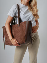 Sac Port paule Format A4 Gallantry Marron format a4 1-vue-porte