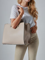 Sac Port paule Format A4 Gallantry Gris format a4 R1940-vue-porte