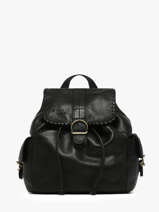 Sac � Dos Cuir Basilic pepper Noir utility BUTI10