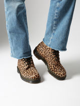 Boots 1460 Pascal En Cuir Dr martens Marron women 41657200-vue-porte