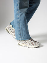 Sneakers En Cuir New balance Gris boy ML610TE-vue-porte