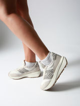 Sneakers En Cuir New balance Gris boy U370LP-vue-porte