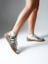 Sneakers Goal En Cuir Coolway Argent women 7683172-vue-porte