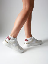 Sneakers En Cuir Tommy hilfiger Blanc women 8632YBS-vue-porte