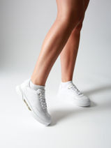 Sneakers En Cuir Tommy hilfiger Blanc women 8682YBS-vue-porte
