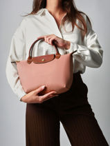 Longchamp Le pliage original Sac port main Rose-vue-porte