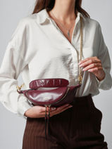 Sac Xs Origami Cuir Lancel Violet origami A12526-vue-porte