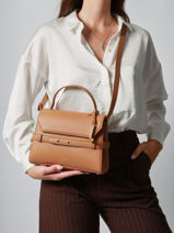 Sac Bandoulire Faubourg Cuir Lancel Marron faubourg A13948-vue-porte