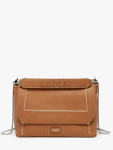 Cross Body Tas L Ninon Soft Leder Lancel Bruin ninon A13783