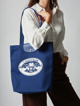 Longchamp Le pliage x constantin Besace Bleu-vue-porte