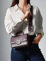 Cross Body Tas S Altesse Leder Etrier Violet altesse EALT048S-vue-porte