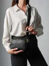 Cross Body Tas Tradition Leder Etrier Zwart tradition ETRA141S-vue-porte