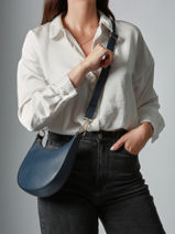Cross Body Tas S Tradition Leder Etrier Blauw tradition ETRA102S-vue-porte