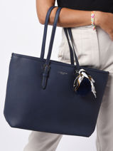 Sac Port paule A4 Grained Miniprix Bleu grained 1-vue-porte