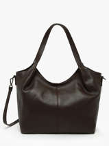 Sac Port paule Caviar Cuir Milano Marron caviar CA25061