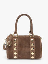 Sac  Main Velvet Cuir Milano Marron velvet VE25066