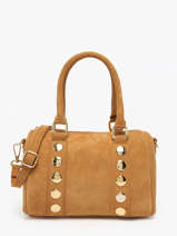 Sac  Main Velvet Cuir Milano Marron velvet VE25066