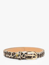 Ceinture R�glable Cuir Milano Multicolore velvet leopardo VL25068