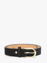 Ceinture R�glable Cuir Milano Noir velvet VE25067