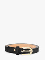 Ceinture R�glable Cuir Milano Noir velvet VE25068