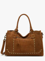 Sac  Main A4 Houston Cuir Basilic pepper Marron houston BHOU22