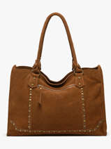 Schoudertas A4 Houston Leder Basilic pepper Bruin houston BHOU31