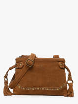 Sac Bandouli�re Houston Cuir Basilic pepper Marron houston BHOU82