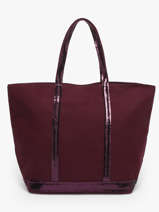 Le Cabas L Zipp Paillettes Vanessa bruno Violet cabas 1V40409