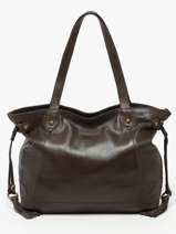 Sac Port paule Cow Cuir Basilic pepper Marron cow 155N
