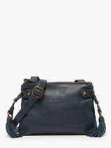Sac Bandouli�re Cow Cuir Basilic pepper Bleu cow BCOW82