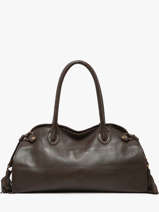 Sac Port paule Cow Cuir Basilic pepper Marron cow BCOW84