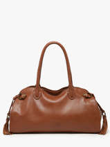 Sac Port� �paule Cow Cuir Basilic pepper Marron cow BCOW84