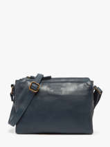Sac Bandouli�re Cow Cuir Basilic pepper Bleu cow BCOW83