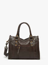 Sac Bandoulire Cow Cuir Basilic pepper Marron cow BCOW72