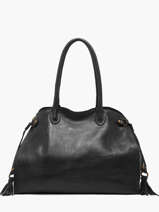 Sac Port� �paule A4 Cow Cuir Basilic pepper Noir cow BCOW85