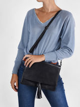 Sac Bandoulire Caviar Cuir Milano Rouge caviar CA21062-vue-porte