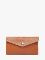Porte-monnaie Cuir Milano Marron caviar CA23113