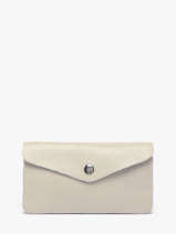 Porte-monnaie Cuir Milano Beige caviar CA23113