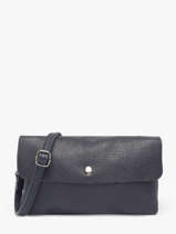 Cross Body Tas Caviar Leder Milano Blauw caviar CA23067