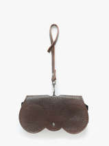 Brilhouder Caviar Leder Milano Bruin caviar CA25069