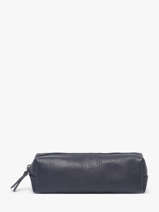 Trousse Cuir Milano Bleu caviar CA22116