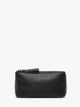 Trousse Cuir Milano Noir caviar CA22114