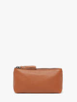 Trousse Cuir Milano Marron caviar CA22114