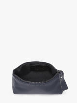 Trousse Cuir Milano Bleu caviar CA22114-vue-porte