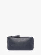 Trousse Cuir Milano Bleu caviar CA22114