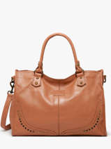 Sac � Main Glam Eyelet Cuir Basilic pepper Marron glam eyelet BGLE31