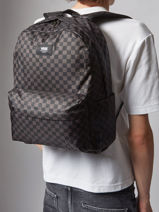 Sac  Dos 1 Compartiment Vans Noir backpack VN000H4X-vue-porte