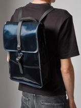Sac  Dos 1 Compartiment + Pc 13" Rains Bleu city 13020-vue-porte