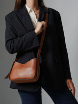 Cross Body Tas M Foudre Leder Etrier Bruin foudre EFOD089M-vue-porte